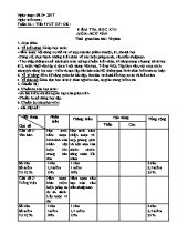 Giáo án Ngữ văn Lớp 6 - Tiết 137+138 Kiểm tra học kì II - Năm học 2016-2017